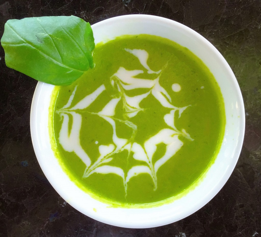Chilled Pea and Basil Soup