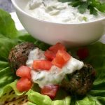 Lamb Meatballs with Cucumber Yogurt Sauce