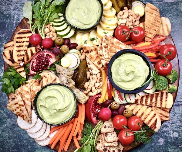 FSL Spinach Herb Cashew Dip Platter